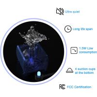 Fuente de agua para gatos de acero inoxidable, fuente para gatos de 81 oz/2,4 l con ventana de nivel de agua y luz LED para alerta de escasez de agua, fuente para perros y gatos con 3 filtros y 1 tapete - details 1