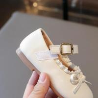 Zapatos de cuero para niños, nuevos zapatos planos para niñas de primavera y otoño con lazo, zapatos informales versátiles de moda de princesa para niños, suela blanda - details 20