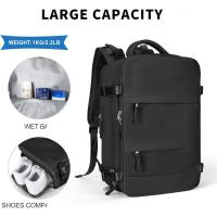 Mochila de cabina para ordenador portátil expandible Waterprf, adecuada para Trab, Vie, Universidad, mochila Unisex de gran capacidad para estudio Vies - details 2