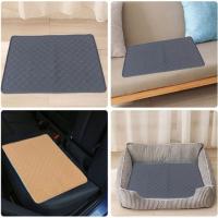 Almohadilla de adiestramiento de cachorros lavable reutilizable, tela impermeable, estera para pañales para mascotas, estera transpirable absorbente de orina para perros, arena para animales - details 13