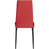 Sillas de Comedor Juego de 4 Sillas de Metal para Cocina, Silla de Mesa Comoda Silla con Asiento Tapizado, Negro - details 84