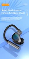 -auriculares inalámbricos deportivos de negocios, cascos HiFi de graves pesados con Control táctil, Bluetooth 5,2, gancho para la oreja con micrófono para juegos - details 4