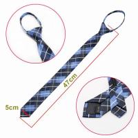 Corbata de Pegamento con Lazo Listo Material de Poliéster Diseño de Rayas Estrecha - details 1