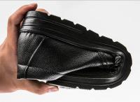 Zapatos de Cuero Genuino para Hombre Mocasines Suaves y Cómodos Calzado Plano Casual - details 22