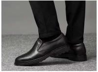 Botas de hombre Bjjgi clásicas de cocodrilo italiano + piel de vaca de capa superior + cinturón + falda + zapatos formales - details 3