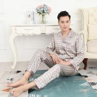 Pijama de Diseñador para Hombres Conjunto de Dormir de Seda de Hielo Delgado - details 9