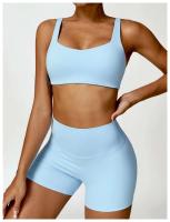 Fierss Conjunto de Yoga, Soft Gym Tre, Color Sólido, Transpirable, Traje de Entrenamiento para Correr para Mujer, 2 Piezas - details 8