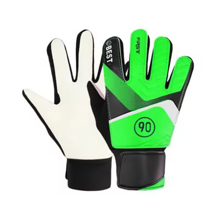 Par de guantes de portero de fútbol engrosados ​​para niño, protección de manos con dedos completos, guantes de portero de fútbol - 1