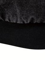 Chaqueta vaquera de lana cálida para hombre, abrigo informal con bolsillo con solapa y cuello de piel para Otoño e Invierno - details 3