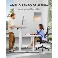 Escritorio Elevable Eléctrico Mesa Ajustable en Altura 120x60 cm Mesa de Oficina con Panel Inteligente de 4 Memorias Escritorio con Gancho para Mochila y Tablero Ensamblaje (Marrón Vintage) - details 13