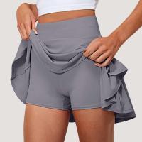 Verano Mujer Sprints tenis baile Fiess corto juvenil de secado rápido sólido forro femenino cintura alta Mini faldas pantalones cortos - details 31