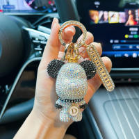 Llavero Creativo de Panda con Diamantes Incrustados Placa de Matrícula Anti-Perdida para Coche Regalo - details 5