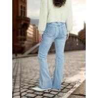 Pantalones vaqueros retro de cintura alta para mujer, vaqueros elásticos de moda informal - details 10