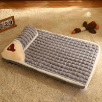 Cama cálida para perros de felpa, plataforma antideslizante para perrera para perros grandes, medianos y pequeños, suministros para mascotas - details 1