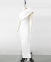 Elegante Vestido de Vendaje con Hombro Inclinado Diseño Distintivo de Alta Moda Francesa - details 16