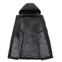 Abrigo de Invierno de Vellón para Hombres CHAIFENKO Cómodo y Desmontable con Gorro - details 5
