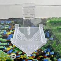 Alimentador acrílico de gusanos de sangre roja para peces, Mini taza de alimentación colgante para pecera con ventosa, cilindro de plantación de agua transparente - details 3