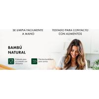 Blumtal Tabla De Cocina 100% Bambú - Tabla de Cortar de madera Resistente, Antiséptica, 38 x 25 cm