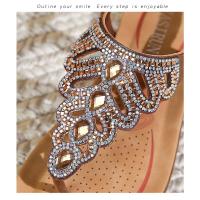 Sandalias Mujer 2025 con Cristales y Plataforma |   Tira en Dedo para Verano, Diseño Elegante y Fresco para Playa y Ciudad - details 31