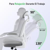 Oficina Ergonómica, Silla Gaming, con Reposacabezas Ajustable, Soporte Lumbar y Apoyabrazos Plegables, Asiento Cómodo para Juegos, Capacidad Máxima de 120 kg - details 7