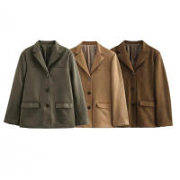 Ropa de mujer europea y americana, superventas en AliExpress, chaqueta de tela de ante Retro - details 0