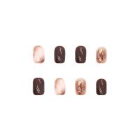 Uñas Postizas Cortas Francésas Minimalistas Con 24 Piezas Y Jelly Gel 1 Archi De Uñas Incluido En El Paquete - details 4