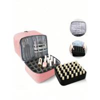 Bolsa Portátil Para Uñas De Doble Capa Organizador De Viaje Bolsa Multifuncional Para Esmaltes Y Aceites Esenciales Material PU Estilo Moda - details 27