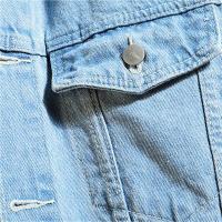 Chaqueta de Denim con Capucha Desmontable Estilo Callejero Casual para Hombres - details 2