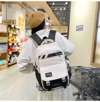 Mochila escolar de gran capacidad para niñas adolescentes, mochila grande de nailon resistente al agua para estudiantes de secundaria - details 11