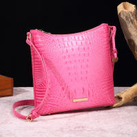 2025 nuevo mensajero portátil para mujer, bolso retro para mujer, bolso de mensajero Brahman de cocodrilo multicolor - details 12