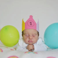 Muñeca LouLou realista de silicona suave para recién nacido, juguete para dormir de 50cm con piel de pintura 3D, 20 pulgadas - details 1