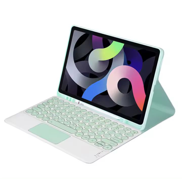 Teclado táctil retroiluminado de 7 colores para iPad 10, 10. ª generación, 2022, 10,9 pulgadas, funda para Teclado español - 1
