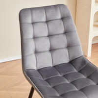 EGOONM, un juego de 4 sillas de comedor de terciopelo, patas de Metal, silla moderna y cómoda para cocina, dormitorio, sala de estar, muebles para el hogar - details 3