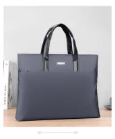 Bolso para ordenador portátil de negocios, maletín de alta calidad, bolso oficial para hombre, gran capacidad, impermeable, negro, azul y gris - details 11