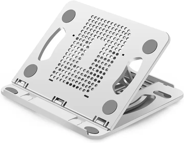 Soporte de Portátil Ajustable y Rotativo con Ventilador Soporte Plegable Universal para Escritorio con Accesorios Productos Electrónicos Normales - 1