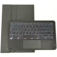 Funda con teclado Bluetooth para tableta Honor V7 Pro, 11 pulgadas, Trackpad, retroiluminación, teclado Inglés y Español - details 15