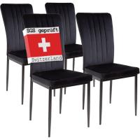 Silla de Comedor, Juego de 4 sillas, Negro - details 21