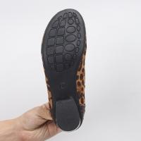Botas cortas con estampado de leopardo para mujer, botas planas de tacón bajo de talla grande, novedad de Otoño de 2024 - details 7