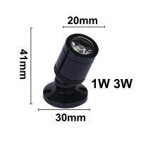 Luz de Punto LED Pulida Aluminio 4pcs Mini Luz de Gabinete Eficiencia Energética Montaje Superior - details 4