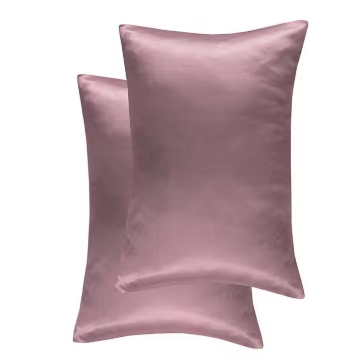 Fundas de almohada de refrigeración de satén, fundas de almohada de Color sólido con diseño de sobre para dormitorio, uso en verano - 1