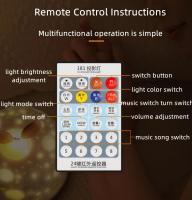 Mini proyector de cielo estrellado USB, Altavoz Bluetooth, luz nocturna giratoria, lámpara de proyector de música para decoración de dormitorio, regalo para niños - details 11