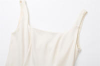 OUWU- Vestido camisola sin mangas ajustado con espalda descubierta y cuello en U de estilo único de verano, falda de mujer - details 3