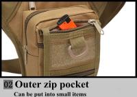 Bolsa de tiro de combate táctico, riñoneras ajustables para senderismo y caza, bolsas cartucheras Molle - details 15
