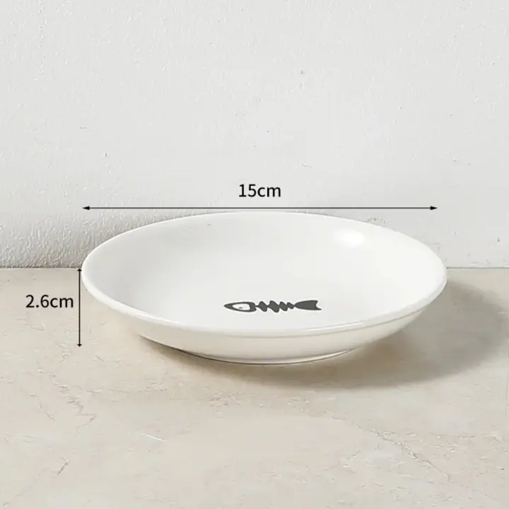Cuenco de cerámica seguro para comida de gato Ancho, profundo y antideslizante - 1
