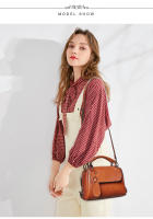FOXER-Bolso cruzado de cuero PU para mujer, bandolera de gran capacidad con cremallera, informal - details 7