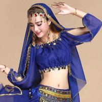 Tops brillantes con cuentas de lentejuelas en el vientre, disfraces de baile sexys, disfraces con flecos para festivales, discotecas, fiestas, Tailandia, India y Arabia - details 20
