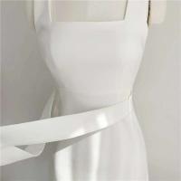 Mini vestido de fiesta Formal con cuello cuadrado elegante para mujer, diseño delgado de cintura coreana, traje sin mangas de verano 2025 - details 8
