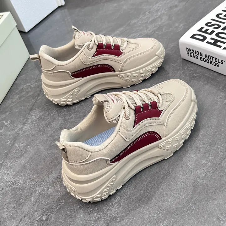 Zapatillas de Plataforma de Estilo Coreano para Primavera 2025 Zapatillas de Correr para Estudiantes con Aumento de Altura - 1