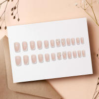 Francés rosa con borde blanco, uñas postizas DIY dulces y encantadoras reutilizables para decoración de uñas - details 5