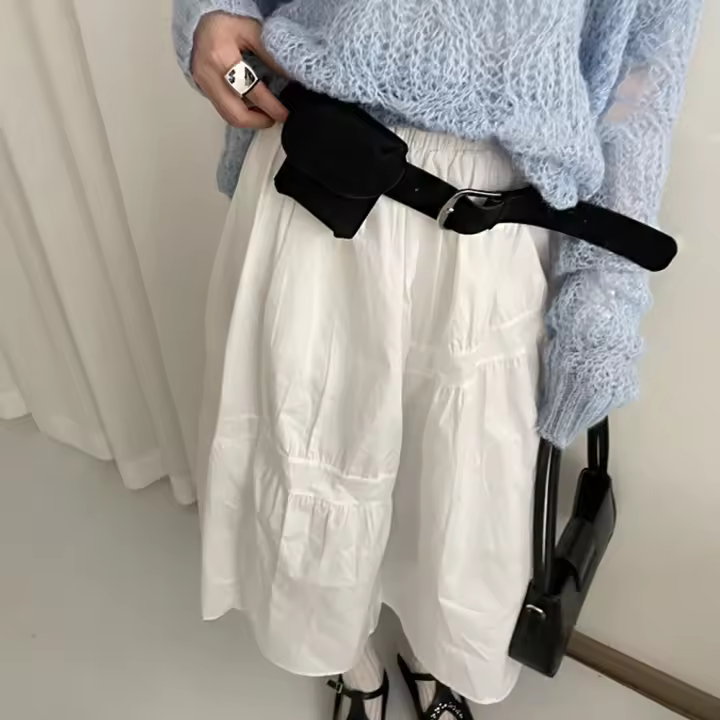 Riñonera portátil de estilo coreano para mujer, riñonera de PU de Color sólido, bolso Retro, riñonera para mujer al aire libre - 1